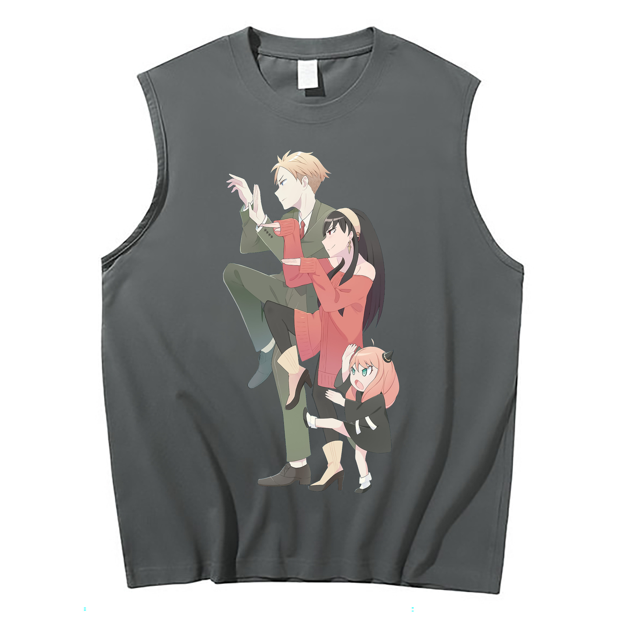（画像用） SPY×FAMILY间谍家家酒 コットン100％タンクトップ（フロントプリント）